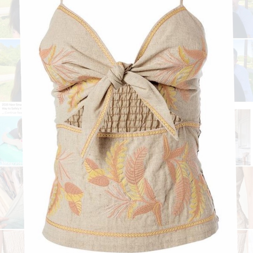 Venus Tie Front Lenin Top